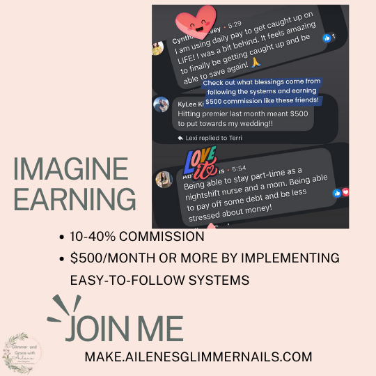 IMAGINE EARNING GRAPHIC WITH TESTMONIALS