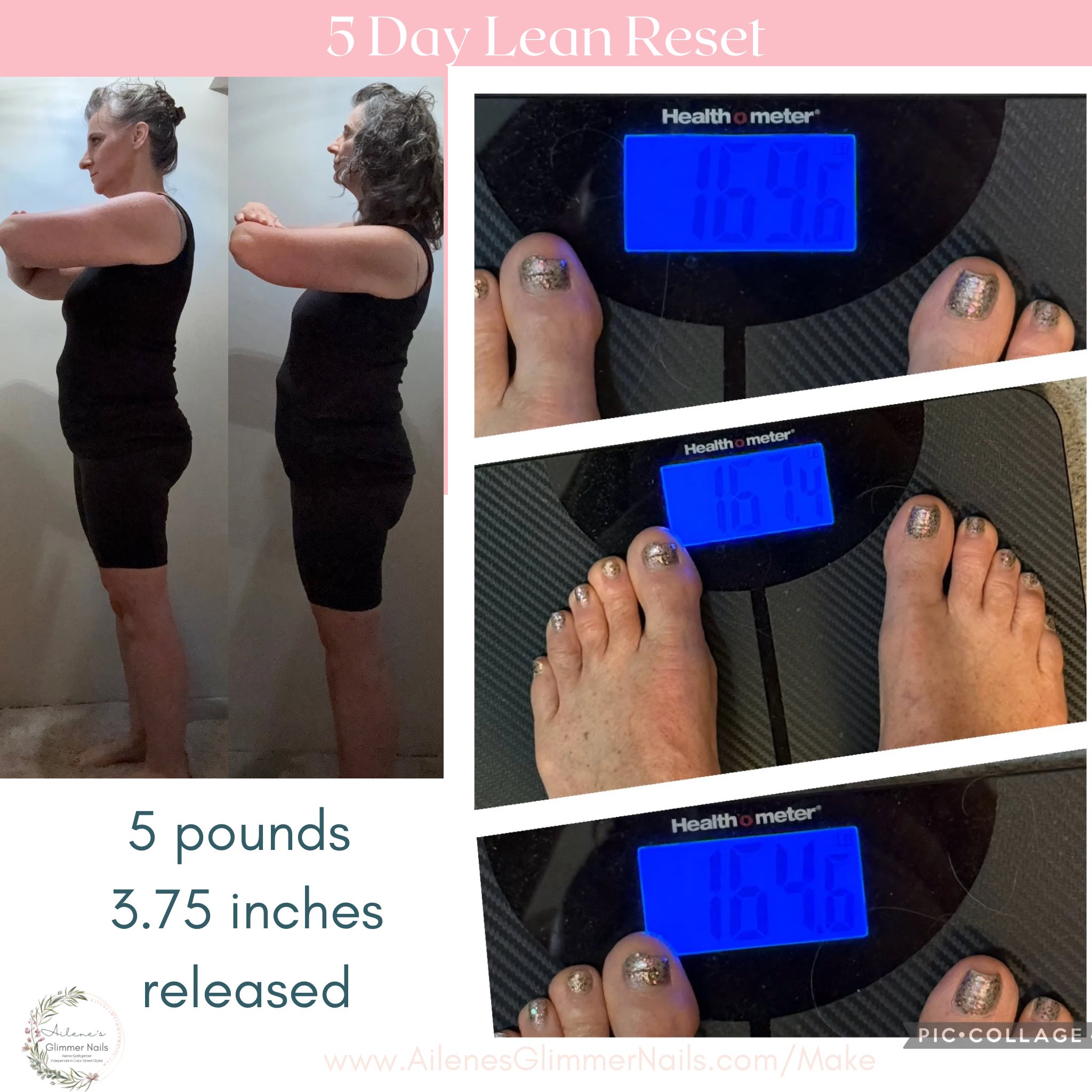 It’s not your willpower. It’s your hormones and metabolism that are working against you—and that’s what’s been so frustrating.

I can’t say enough about what last month’s 5-Day Lean Hormone Reset did for me — 5 pounds gone, 3.75 inches released, and feeling more like ME again, including 1.5 inches off that stubborn menopause belly 💖

And Tara? She’s down 17.8 lbs and 13 inches after two rounds over the past two months—and absolutely thriving. She’s already set to start this month’s Reset 💖

If you’re ready for something simple, supportive, and effective, drop a 🔥 and let’s chat.
Next round starts MONDAY!