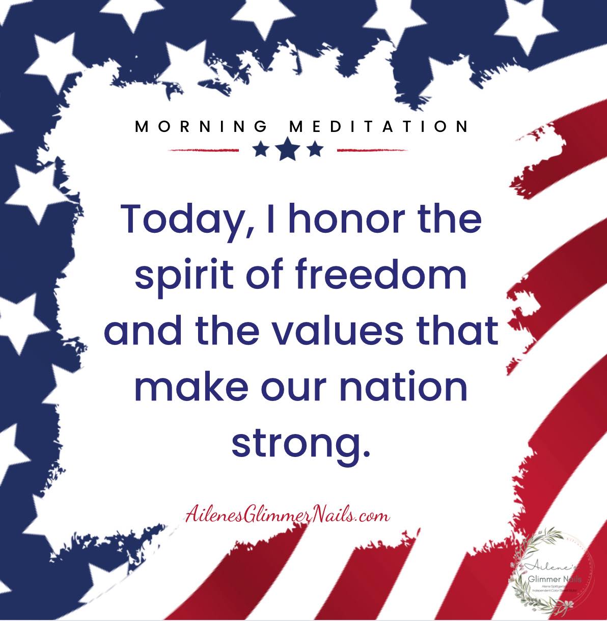 What does freedom inspire in you today?
Today, we honor the spirit of freedom and the values that make our nation strong. Let’s take a moment to reflect on the blessings of liberty and the courage of those who’ve paved the way. 

How are you celebrating Independence Day?
